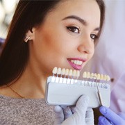woman undergoing a veneers consultation in Brookfield